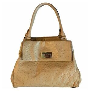 Kate Spade Windsor Square Beige Ostrich Satchel‎